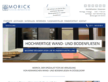 Tablet Screenshot of morick.com